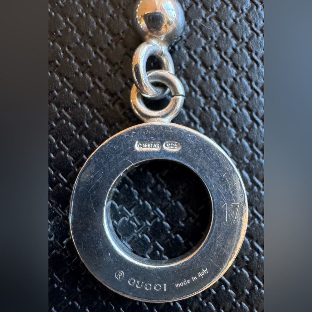GUCCI + COA - 925 Sterling Silver Bead Bracelet Toggle 7.25” Gift Box - Picture 5 of 8